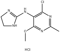 MOXONIDINE HYDROCHLORIDE CP; MOXONIDINE HCL; BDF-5895 HCL, 75536-04-8, 结构式