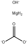 tetra[carbonato(2-)]dihydroxypentamagnesium  Struktur