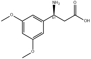 (ΒS)-Β-氨基-3,5-二甲氧基苯丙酸 结构式