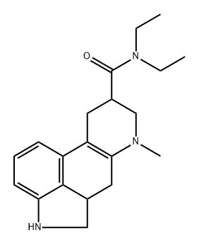 Ergoline-8-carboxamide, 5,10-didehydro-N,N-diethyl-2,3-dihydro-6-methyl-, (8.beta.)- 结构式