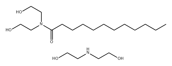 Dodecanamide, N,N-bis(2-hydroxyethyl)-, mixt. with 2,2'-iminobis[ethanol] (9CI) Struktur