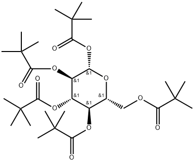 (2S,3R,4S,5R,6R)-6 - ((新戊酰氧基)甲基)四氢-2H-吡喃-2,3,4,5-四, 81058-26-6, 结构式