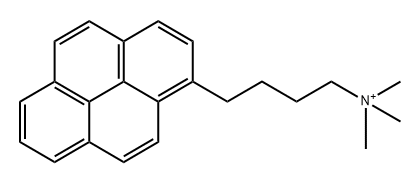 1-pyrenebutyltrimethylammonium 结构式