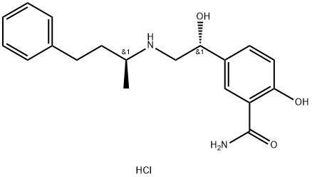 (R,S)-盐酸拉贝洛尔 结构式