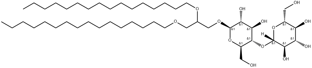1,2-dipalmityl(cellobiosyl(1'--3))glycerol Structure
