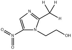 甲硝唑-D3, 83413-09-6, 结构式