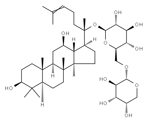 人参皂苷CY, 83480-65-3, 结构式