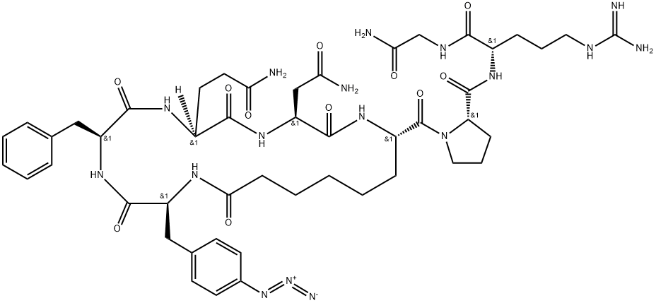 argipressin, Asu(1,6)-Phe(4-N3)(3)- Structure