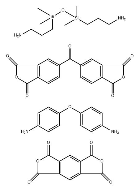 1H,3H-Benzo[1,2-c:4,5-c']difuran-1,3,5,7-tetrone polymer with 5,5'-carbonylbis[1,3-isobenzofurandione], 4,4'-oxybis[benzenamine] and 3,3'-(1,1,3,3-tetramethyl-1,3-disiloxanediyl)bis[1-propanamine] Structure