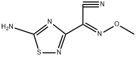 2-(5-amino-1,2,4-thiadiazol-3-yl)-(Z)-2-methoxyiminoacetonitrile Structure