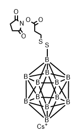 dicesium N-succinimidyl 3-(undecahydrododecaboranyldithio)propionate Structure