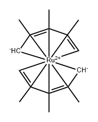 Ruthenium, bis(eta5-2,3,4-trimethylpenta-2,4-dien-1-yl)- Structure