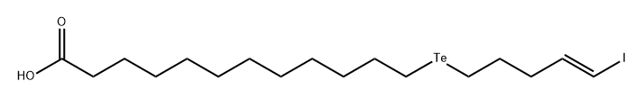 12-[(E)-5-iodopent-4-enyl]tellanyldodecanoic acid Structure