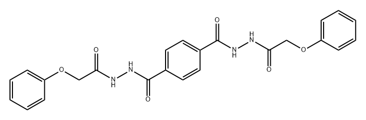 N'1,N'4-bis(phenoxyacetyl)terephthalohydrazide 结构式
