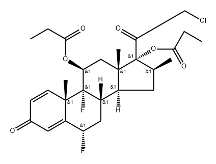 Halobetasol Dipropionate, 886204-51-9, 结构式