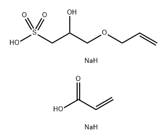 Acrylic acid, 3-allyloxy-2-hydroxy propane sulfonic acid copolymer sodium salt Structure