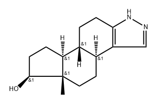 2,3-bisaza-A-nor-1,5(10)-estradien-17-ol 结构式