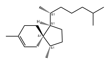 Spiro[4.5]dec-7-ene, 1-(1,5-dimethylhexyl)-4,8-dimethyl-, [1R-[1α(R*),4β,5β]]- (9CI) Structure