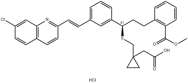 2'-Des(1-hydroxy-1-Methylethyl)-2'-Methycarboxy Montelukast Hydrochloride Structure