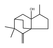 3a,6-Ethano-3aH-inden-7a(1H)-ol, hexahydro-1,5,5-trimethyl-4-methylene-, [1S-(1α,3aβ,6β,7aα)]- (9CI) Structure