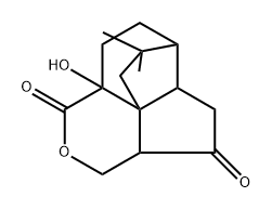 (3aS)-3,3aα,5,5aβ,6,7,8,8a-Octahydro-8aα-hydroxy-10,10-dimethyl-6α,8bα-ethano-8bH-cyclopenta[de]-2-benzopyran-1,4-dione Structure
