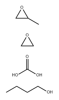 Oxirane, methyl-, polymer with oxirane, carbonate, dibutyl ether Struktur