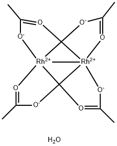 二聚醋酸铑 二水合物, 917499-87-7, 结构式