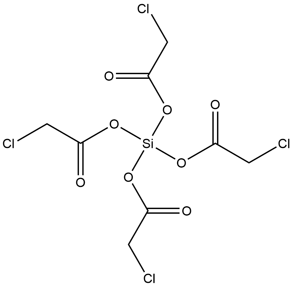 Acetic acid, 2-chloro-, anhydride with silicic acid (H4SiO4) (4:1) Struktur