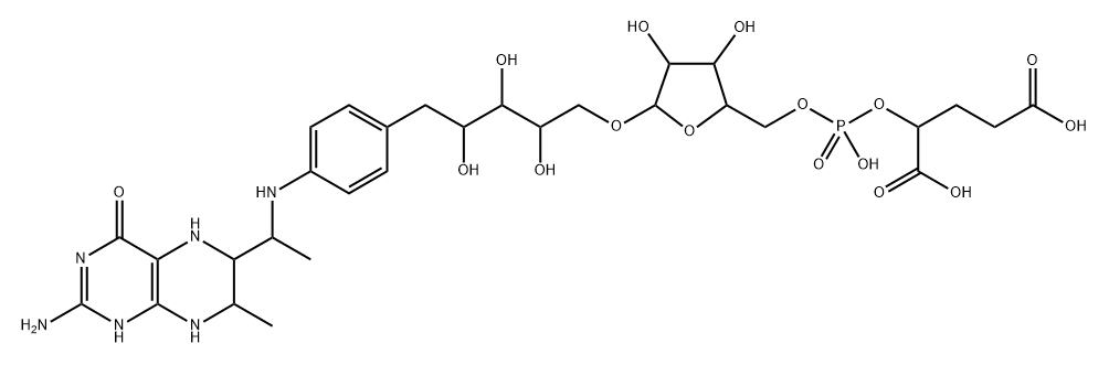 5,6,7,8-tetrahydromethanopterin Structure