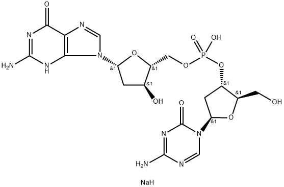 グアデシタビンナトリウム 化学構造式