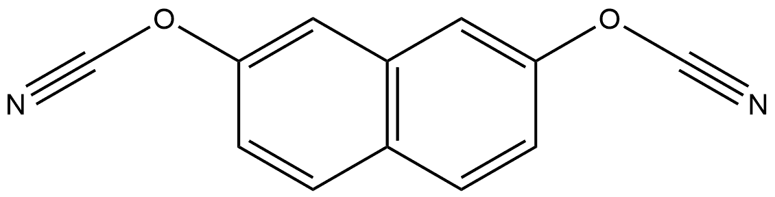 Cyanic acid, C,C'-2,7-naphthalenediyl ester Structure
