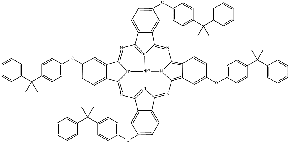 NICKEL(II) TETRAKIS(4-CUMYLPHENOXY)- Structure