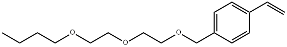 1-[[2-(2-Butoxyethoxy)ethoxy]methyl]-4-ethenylbenzene Struktur
