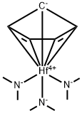 三(二甲胺基)环戊二烯基铪 结构式