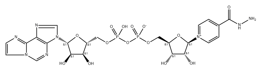 4-hydrazinocarbonylpyridine-1,N(6)-ethenoadenine dinucleotide Struktur