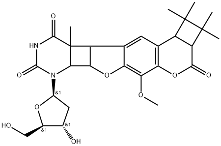 thymidine-8-methoxypsoralen tetramethylethylene diadduct Struktur