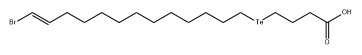 18-bromo-5-tellura-17-octadecenoic acid Structure