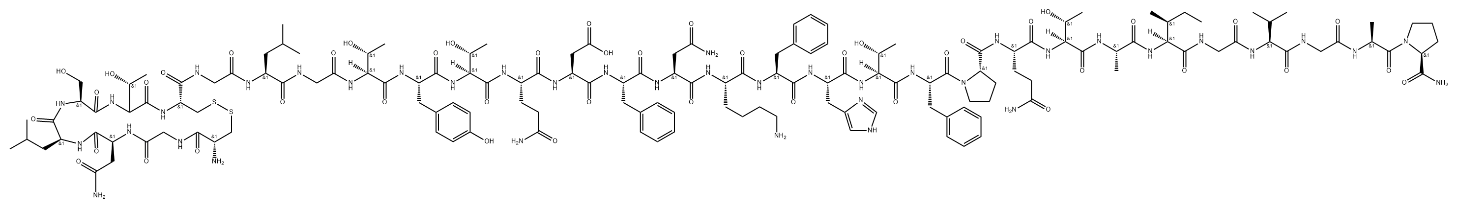 calcitonin, human, Gly(8)- 结构式