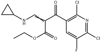 3-Pyridinepropanoic acid, 2,6-dichloro-α-[(cyclopropylamino)methylene]-5-fluoro-β-oxo-, ethyl ester