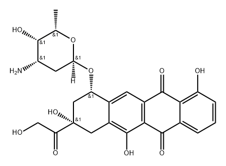 4-demethyl-6-deoxydoxorubicin Structure