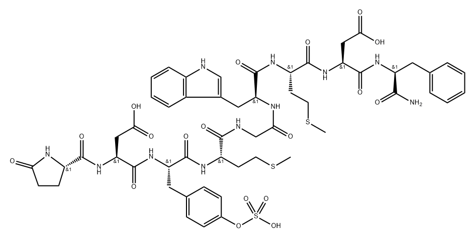 sincalide, pGlu- Structure
