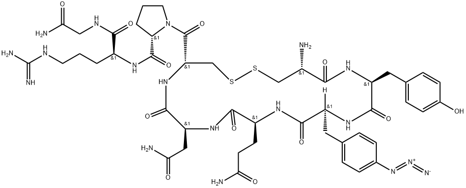 argipressin, (4-azido)Phe(3)- 结构式