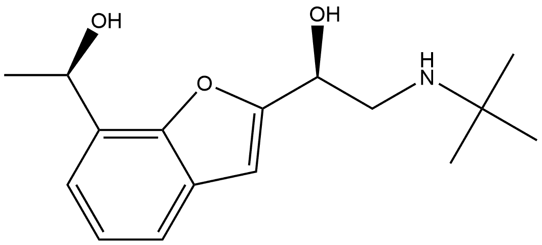 2-((tert-butylamino)methyl)-7-methyl-2,7-benzofurandimethanol 结构式