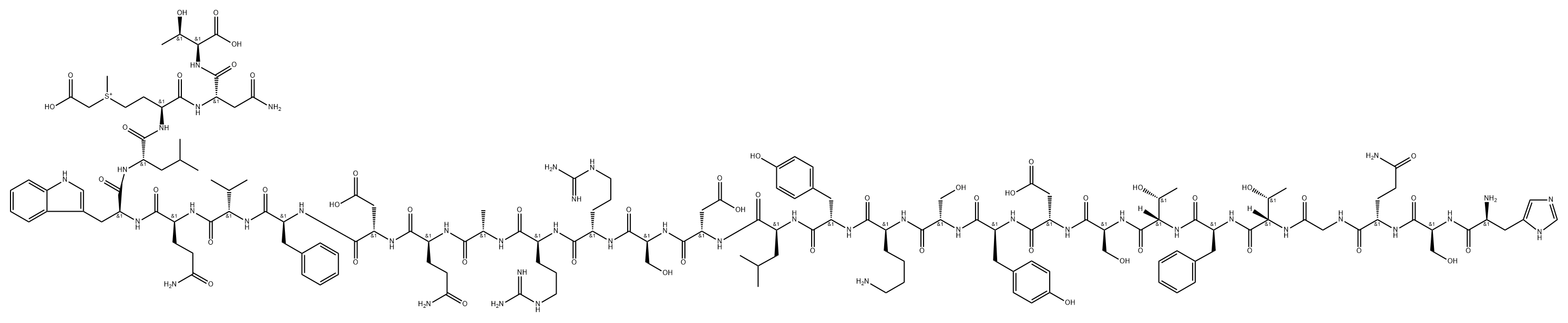 glucagon, carboxy-Me-Met(27)- 结构式