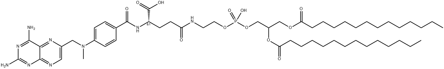 methotrexate-gamma-1,2-dimyristoylphosphatidylethanolamine 结构式