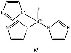 三(1H-咪唑基)硼氢化钾 结构式