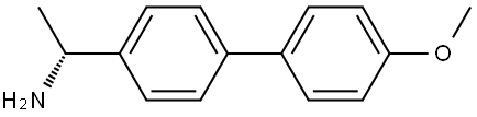 (αR)-4′-Methoxy-α-methyl[1,1′-biphenyl]-4-methanamine 结构式