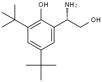 2-((1S)-1-AMINO-2-HYDROXYETHYL)-4,6-BIS(TERT-BUTYL)PHENOL 结构式