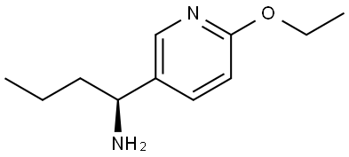 (1S)-1-(6-ETHOXY(3-PYRIDYL))BUTYLAMINE 结构式