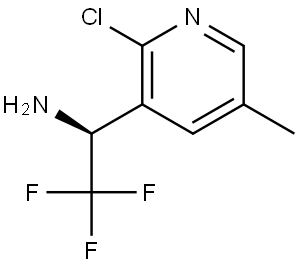 (1S)-1-(2-CHLORO-5-METHYL (3-PYRIDYL))-2,2,2-TRIFLUOROETHYLAMINE 结构式